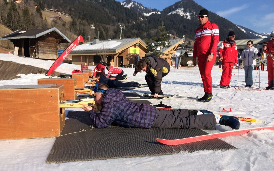 La découverte du biathlon par les élèves de 5ème