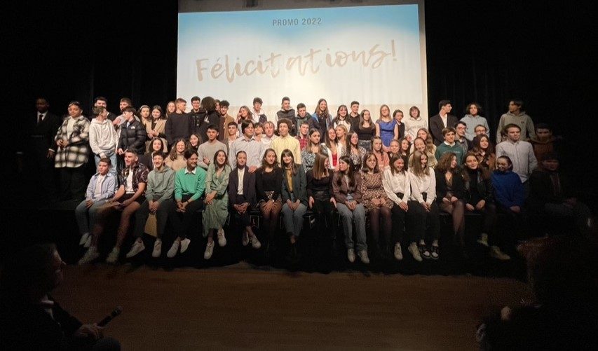 La remise des diplômes du brevet